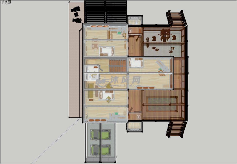 集装箱创意房屋建筑三维设计