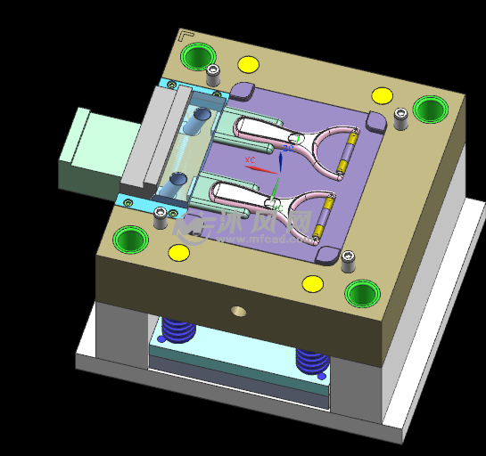 削皮刀模具包胶模具