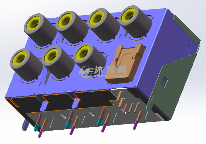 汽车连接器模型设计