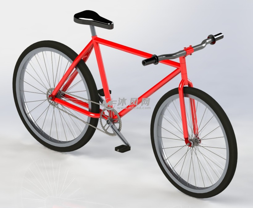 自行车设计模型轴视图