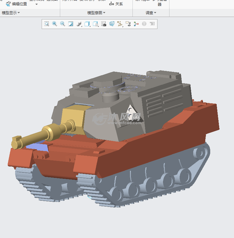 艾布拉姆斯坦克m1a2 主战坦克 - 军工模型图纸 - 沐风网