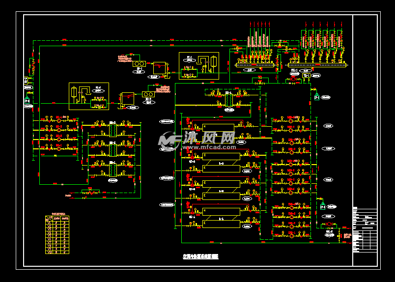 商业j建筑冷热源机房图