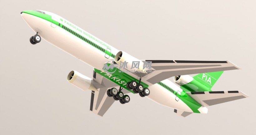 麦道dc-10客机模型 - 航空航天图纸 - 沐风网