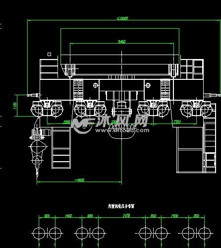 双钩双控梁架行车 - 工程机械/建筑机械图纸 - 沐风网