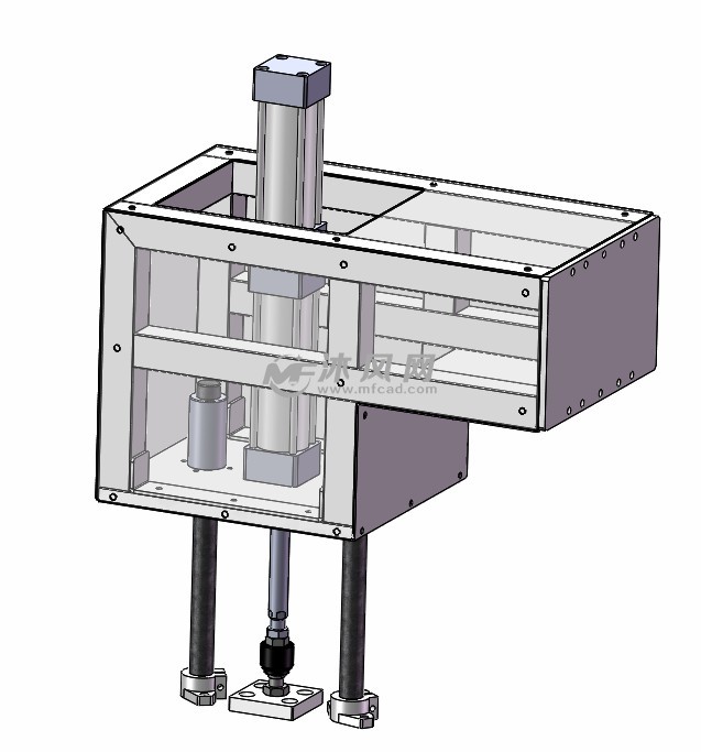 双节气缸升降机构