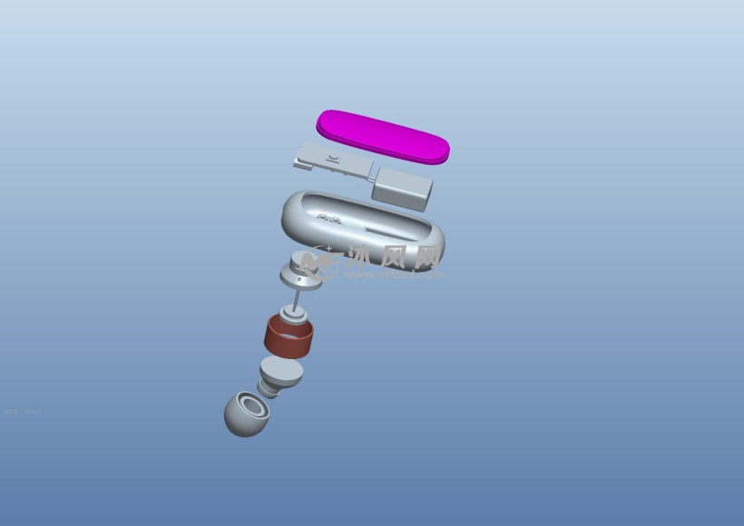 耳机爆炸图,大致的拆件构思