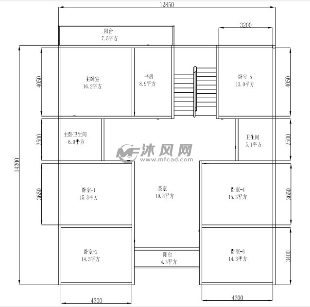 层平面图三层独栋别墅第三层平面图图纸中包含的文件下载咨询下载之前