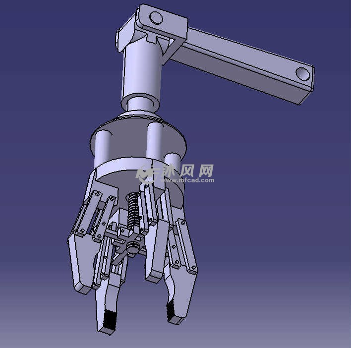 四爪机械手三维模型