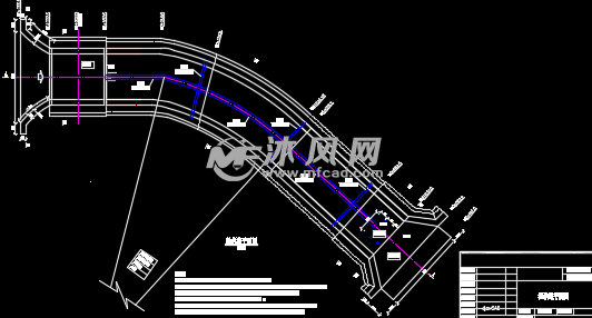 溢洪道平面图