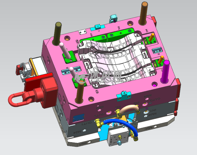 后视镜导光柱注塑模具