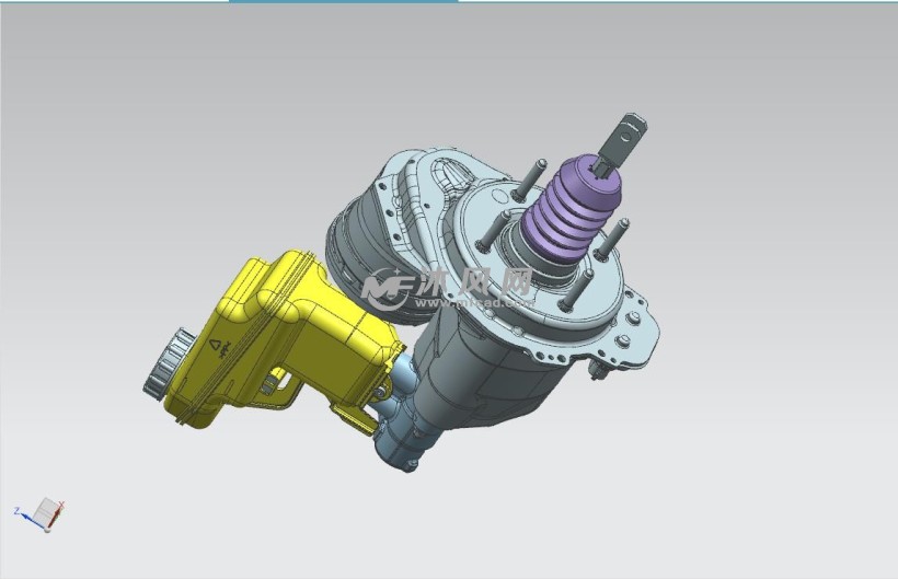 汽车e-booster电子助力器带主缸 - 制动系统图纸 - 沐风网