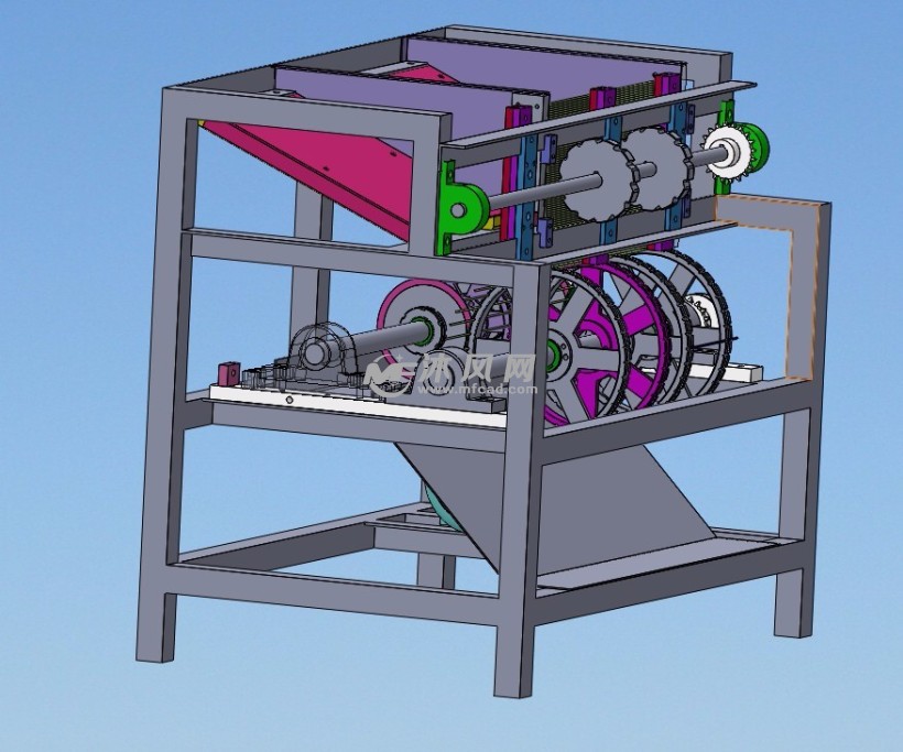 开槽机三维模型