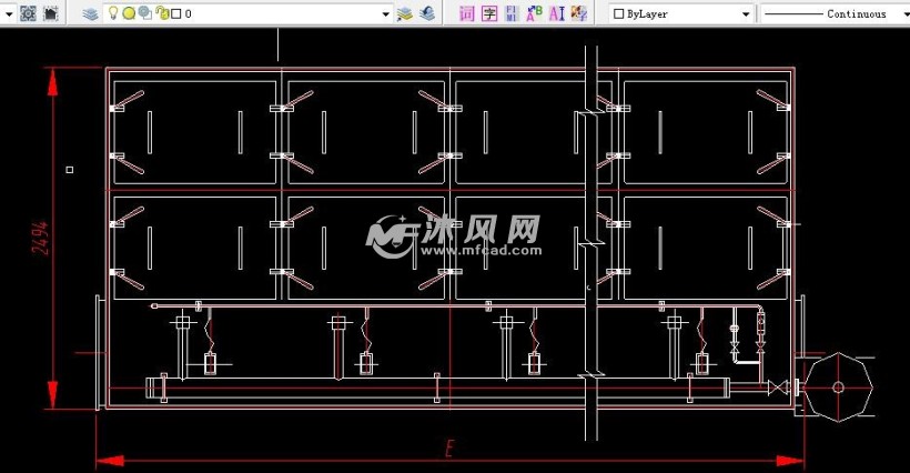 双箱八气室脉冲除尘器 暖通图纸 沐风网