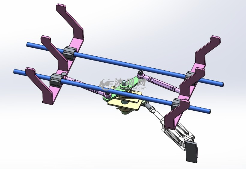 工件对中夹紧机构