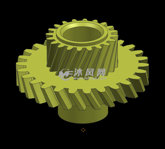 打印机双联斜齿轮模具设计