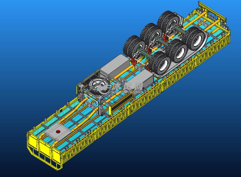 标准栏板式半挂车 9400 三轴半挂 - 专用车图纸 - 沐风网