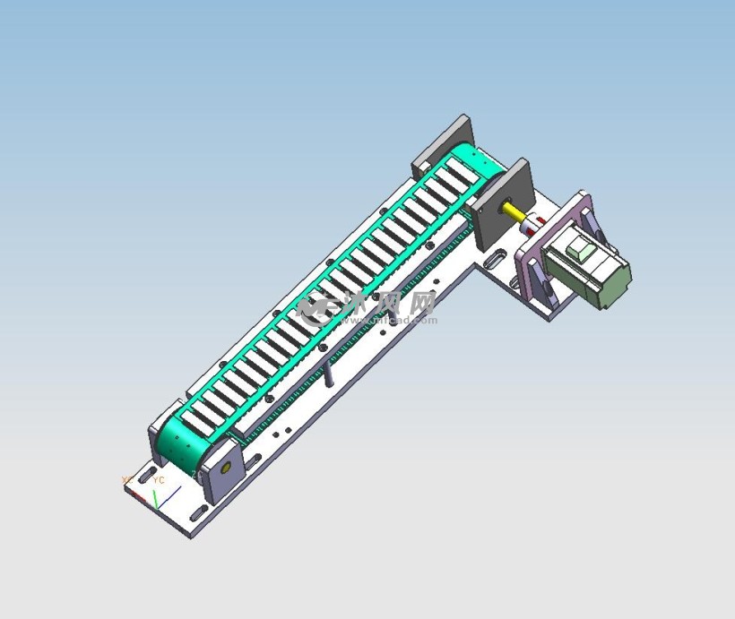 微型输送带三维模型