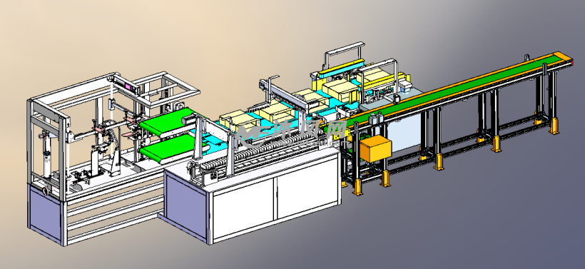 自动包装装箱机 - 包装机械图纸 - 沐风网