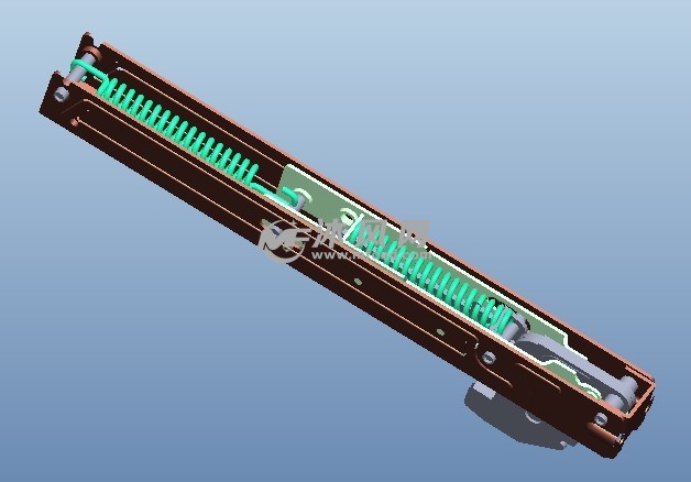 烤箱门门轴内部结构