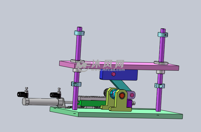 摇臂式升降结构
