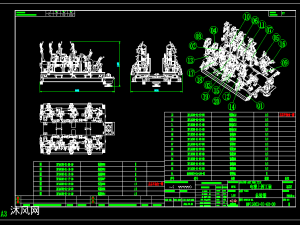 電梯零部件焊接工裝圖紙