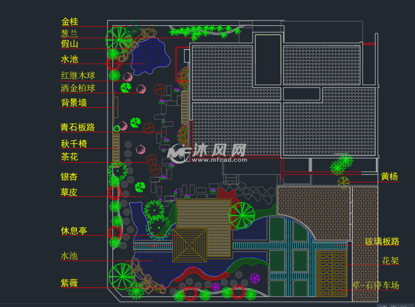 现代中式别墅带su模型