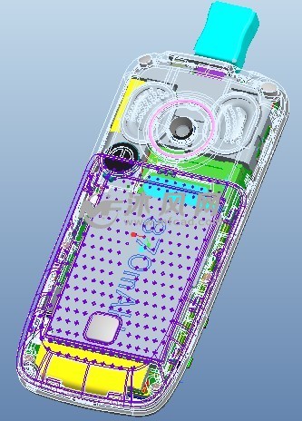 手机结构设计按键式 - 通讯工具图纸 - 沐风网