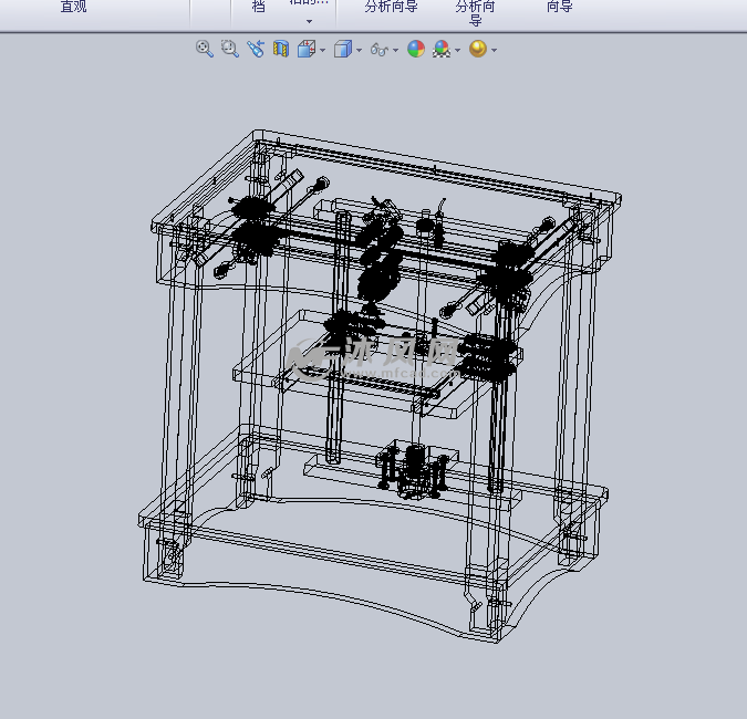 3d打印机模型三维设计 