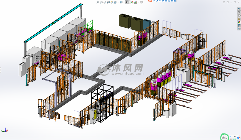 焊接车间厂房3d布局设计