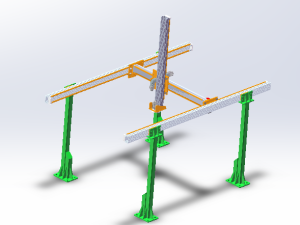 两轴桁架机构 - 机器人模型图纸 - 沐风网