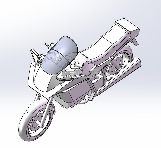 摩托车三维视图