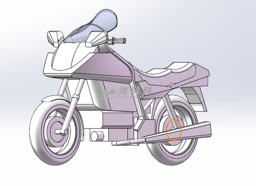 摩托车三维视图