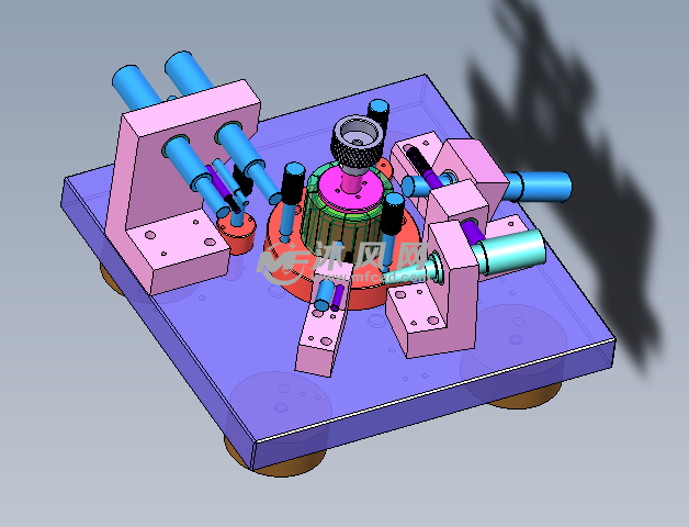 ge11前转向节位置度综合检具