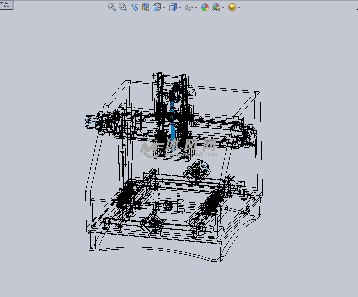 3d打印机(定制)设计模型图 