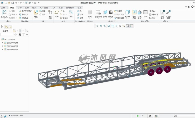 轿运车设计模型和图纸