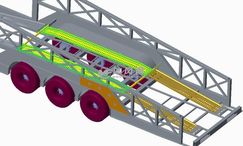 轿运车设计模型和图纸