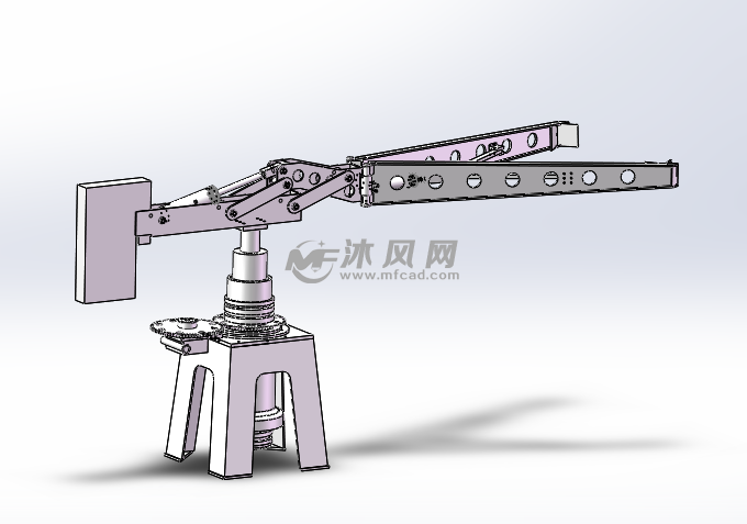 码垛机械臂总成图纸下载_机器人模型图纸 - 沐风网