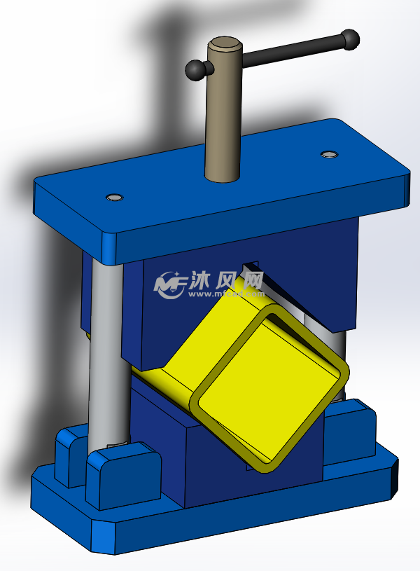 sldasm-前导向压块.sldprt夹具装配体.sldasm-线框夹具装配体.
