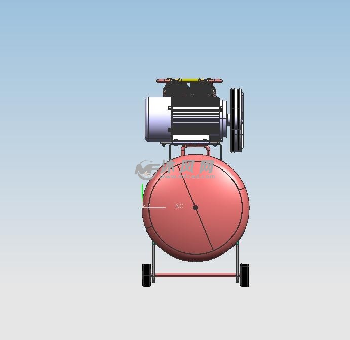工业气泵模型图纸