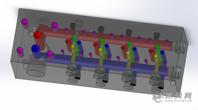 液压油路板-阀体图纸-沐风网