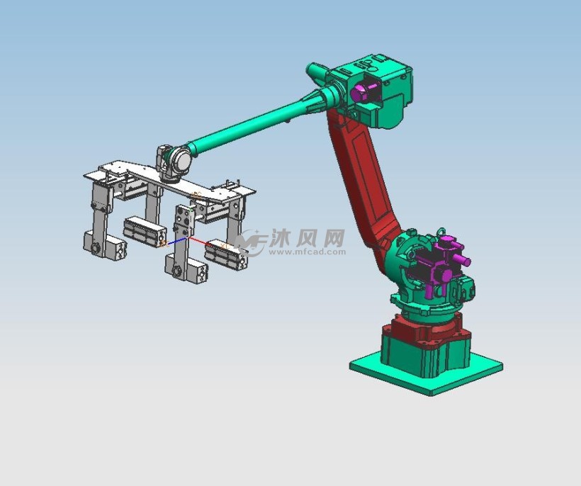 码垛机械手sw模型图设计 