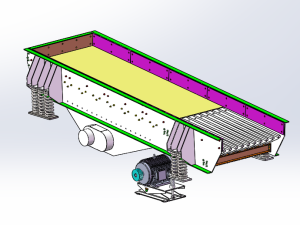 振动给料机sw设计模型图