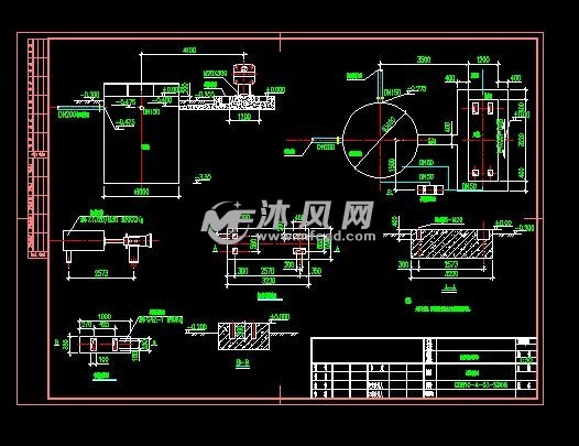 鋼鐵業鋁廠濁循環水處理站施工圖 - 環保圖紙 - 沐風網