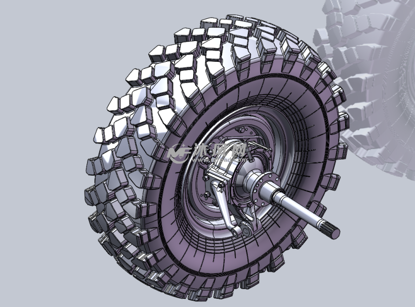 汽車輪胎總成模型設計圖