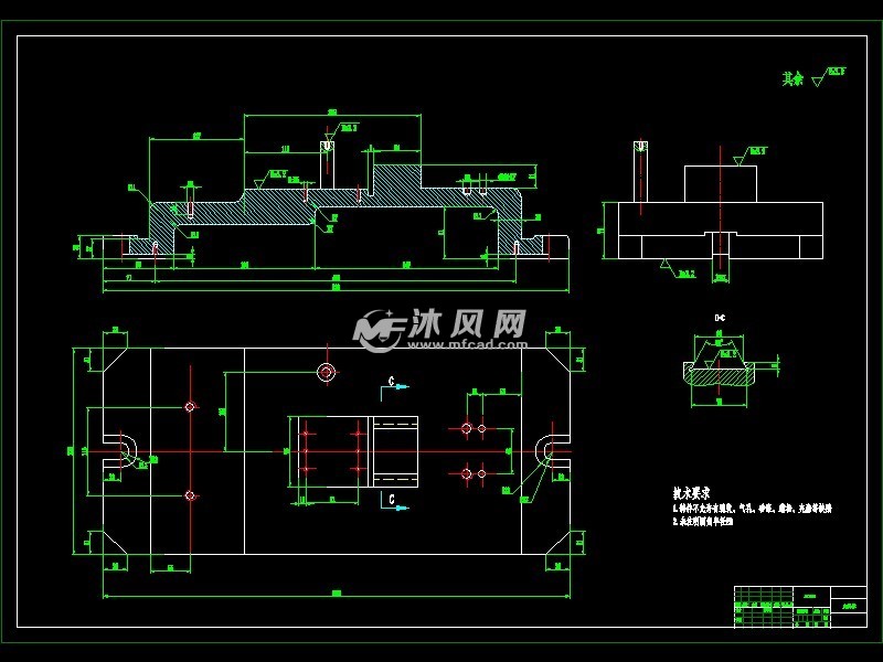 夾具體零件圖