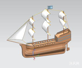 海盜船三維模型設計圖紙合集的封面圖