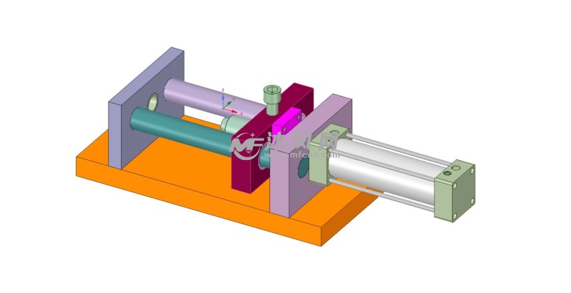 薄壁圆筒形件横向切边模 - 模具图纸 - 沐风网
