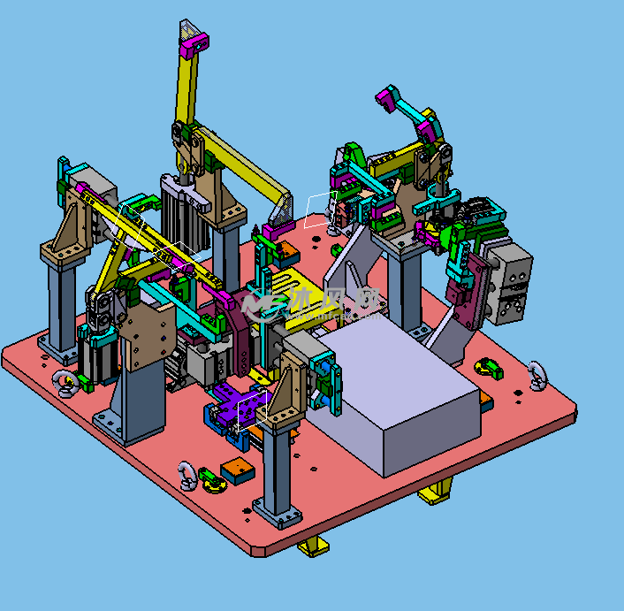 汽车纵梁焊装夹具