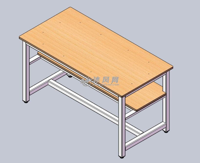 书桌轴测图