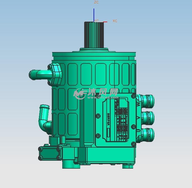新能源汽车电机俯视图
